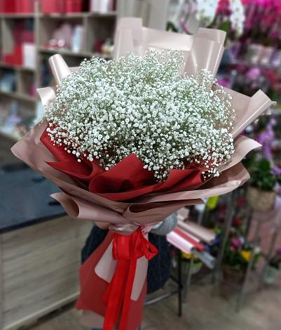 Букет цветов из: Гипсофила в Белые Берега
