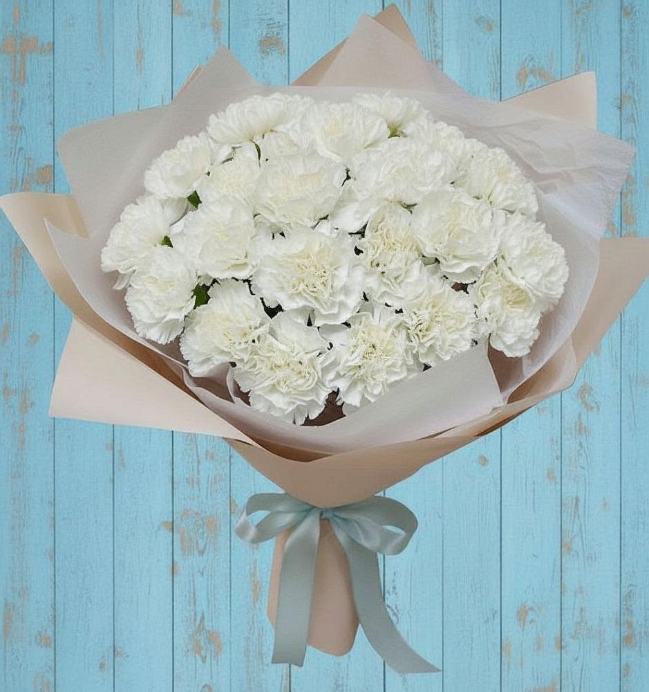 Букет цветов из: Гвоздики в Белые Берега