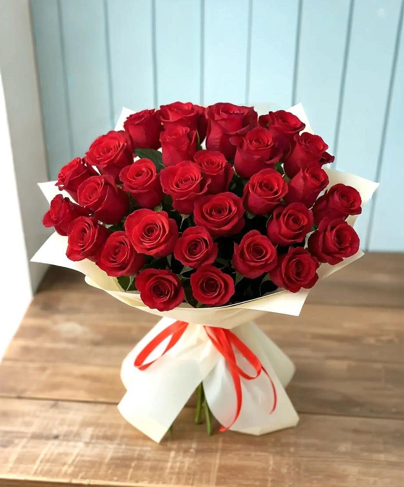 Букет 29 Красных роз в Белые Берега