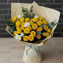 Букет цветов из:  Розы в Белые Берега