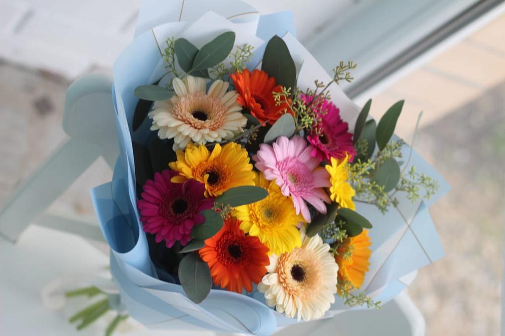 Букет цветов из: Герберы в Белые Берега