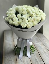Букет 35 Белых роз в Белые Берега