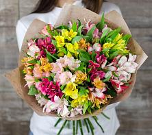 Букет цветов из:  Альстромерии #REPLACE_PRED# Белые Берега