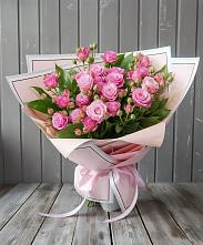 Букет Розовый кустик в Белые Берега