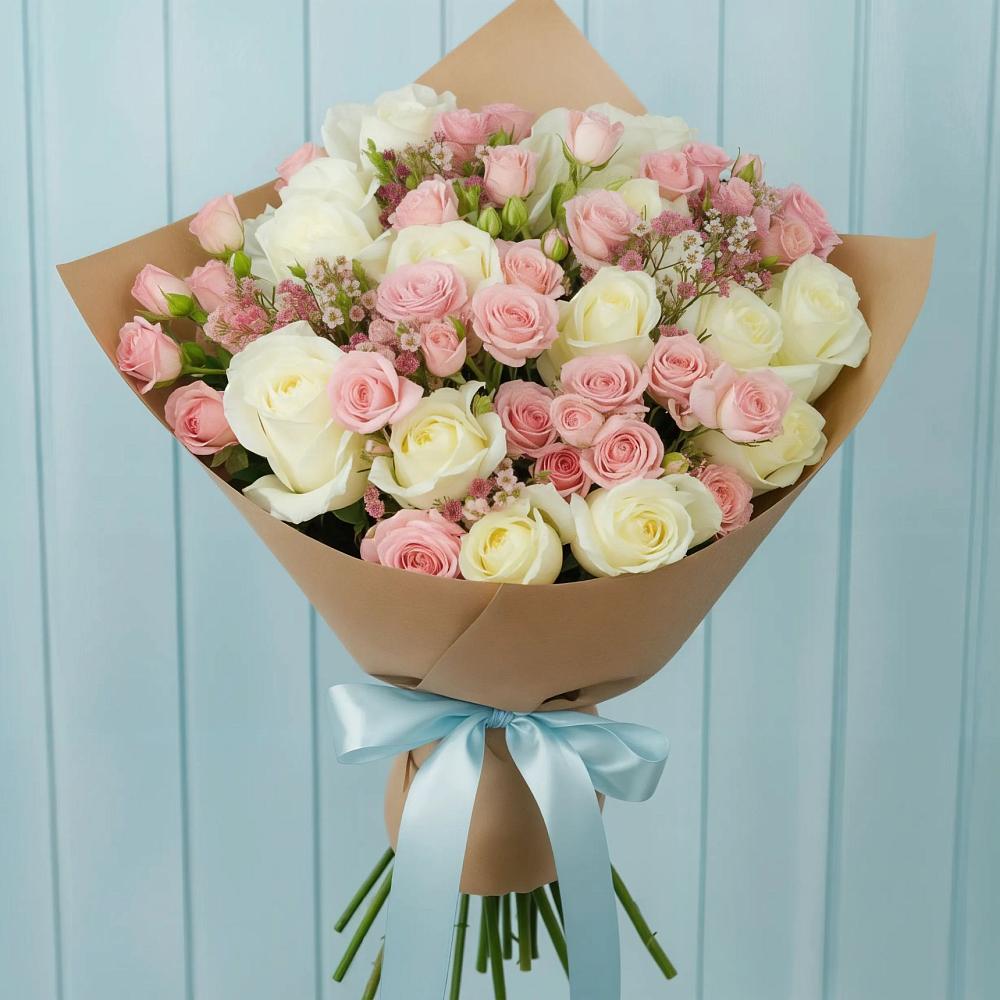 Букет цветов из: Розы в Белые Берега