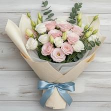 Букет цветов из:  Лизиантусы в Белые Берега