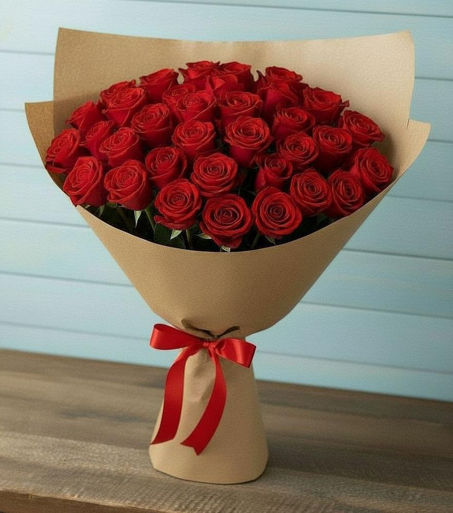 Букет Красные розы Милано в Белые Берега