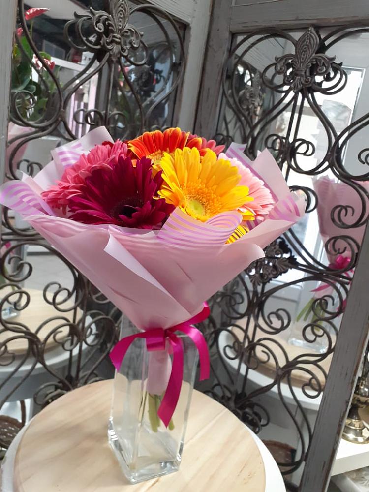 Букет цветов из: Герберы в Белые Берега