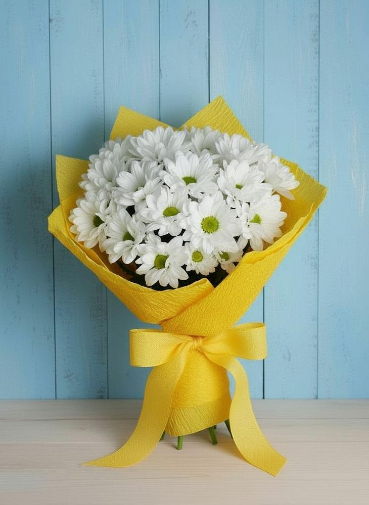 Букет цветов из: Хризантемы в Белые Берега