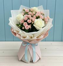 Букет цветов из:  Розы в Белые Берега