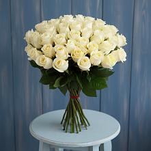 Букет 51 Белая роза Эдлесс Лав #REPLACE_PRED# Белые Берега