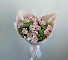 Букет цветов из:  Розы и Хризантемы #REPLACE_PRED# Белые Берега