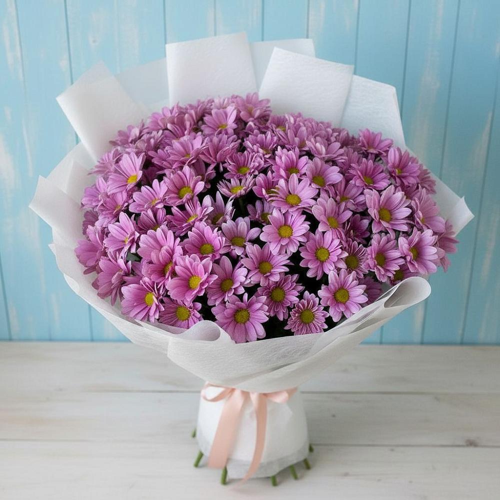 Букет цветов из: Хризантемы в Белые Берега