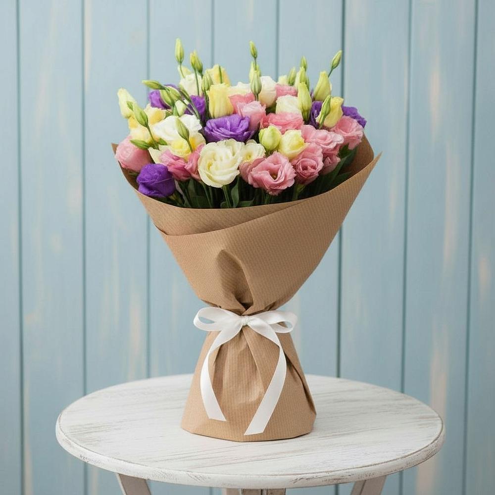 Букет цветов из: Лизиантусы в Белые Берега