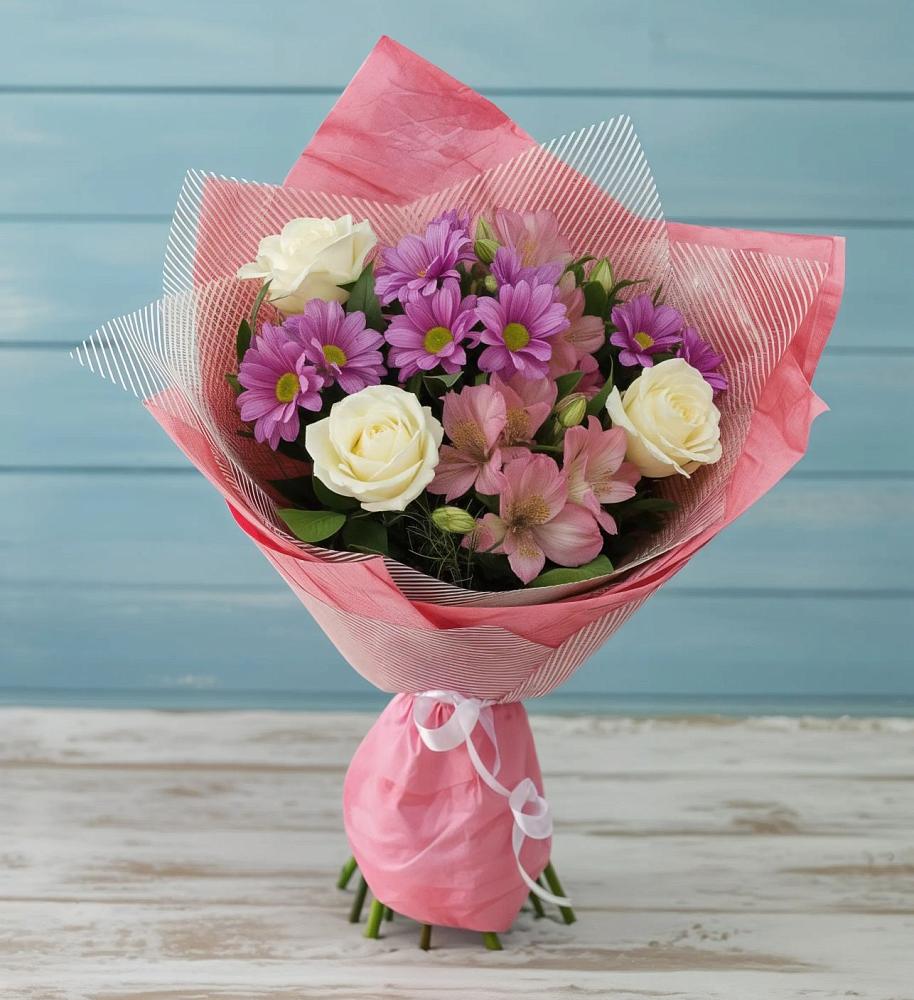 Букет цветов из: Герберы в Белые Берега