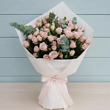 Букет цветов из:  Розы #REPLACE_PRED# Белые Берега