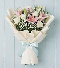 Букет цветов из:  Лилии в Белые Берега