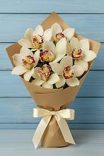 Букет цветов из:  Орхидеи и Розы в Белые Берега